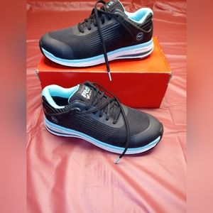 Timberland Pro Drivetrain Comp-Toe Work Sneaker New w/out Tags sz8W Blk & Teal